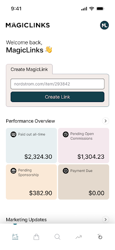 Android application MagicLinks screenshort