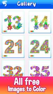 Numbers Color by Number Book