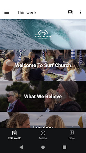 Android application Surf Church screenshort