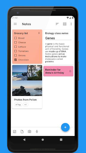 Android application Quillpad screenshort