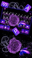 screenshot of Purple Rosy Black Keyboard Bac