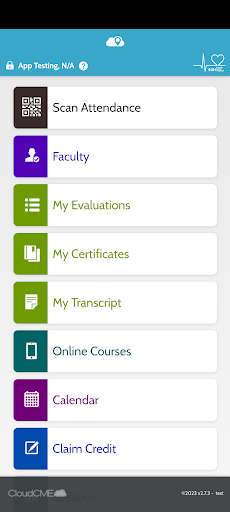 Android application CloudCME® screenshort