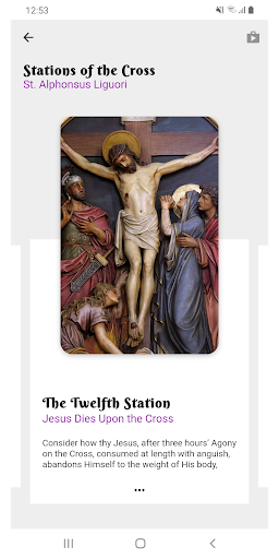 Android application Stations Of the Cross screenshort