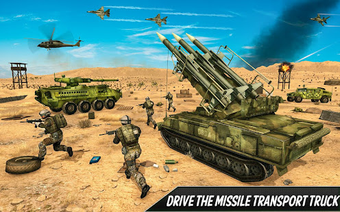 US Army Missile Attack : Army Truck Driving Games screenshots 10
