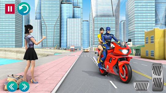 Superhero Bike Taxi Bike Games 2