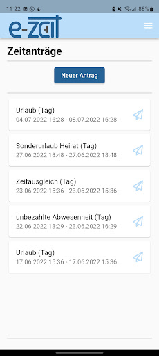 e-zeit Screen 2