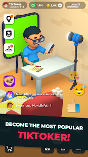 Idle Tiktoker: Get followers and become celebrity for pc screenshots 1