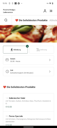 Pizzeria Rodgau Screen 3