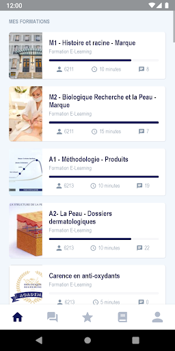 Android application Biologique Recherche Academy screenshort