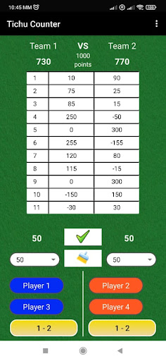 Android application Tichu Counter screenshort
