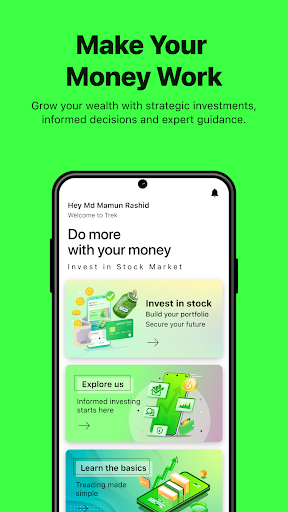 Android application Trek: Learn. Invest. Grow. screenshort