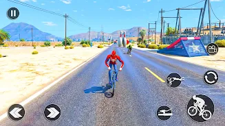 BMX Cycle Race Superhero Games