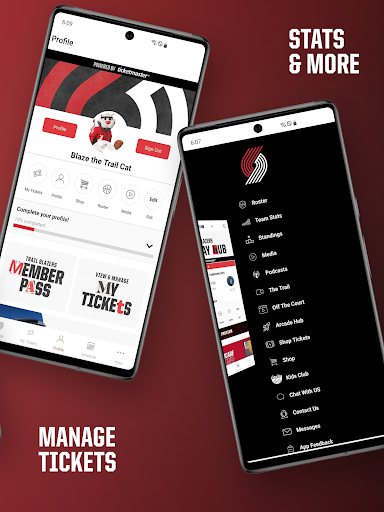 Screenshot of Portland Trail Blazers
