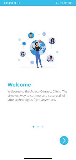 Acreto Connect Client Screen 2