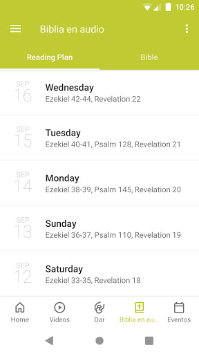 Christian Life App Screen 2