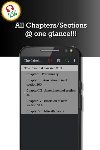 Android application Criminal Law Act 2013 screenshort