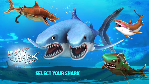 Double Head Shark Attack Mod Apk 8.8 (Coin/Diamond) + Data poster-2