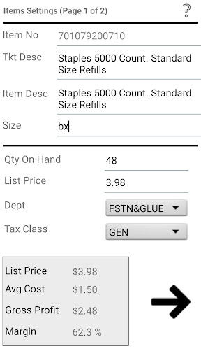 Acme Point of Sale Screen 3
