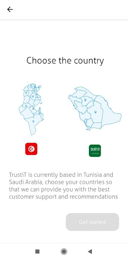 Android application TrustiT screenshort
