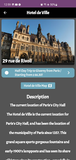 Paris Guide Tickets & Hotels Screen 3