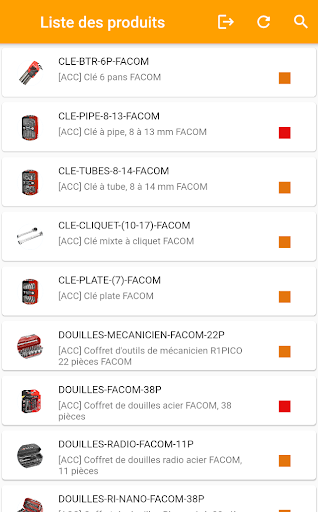 Android application GSE-Web | Stock et inventaires screenshort
