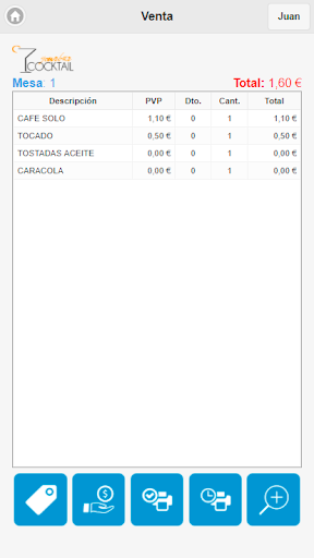 COMANDA - NO PROBLEM BAR&REST Screen 2