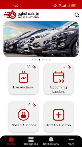 Android application Gulf Auctions / مزادات الخليج screenshort