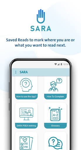 Android application PSEA SARA screenshort