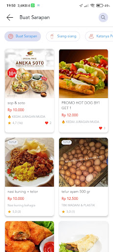 KantunKintun: Makanan dan Jasa Screen 2