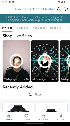 Android application Dare to Dazzle with Christina screenshort