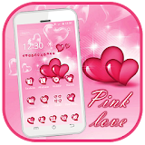 Pink Love Bubble Heart icon