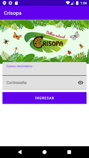 Android application Crisopa screenshort