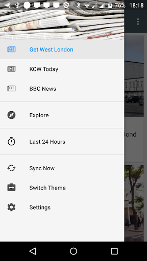 Android application Westminster local news screenshort