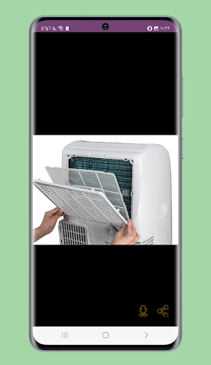 Android application small air conditioner guide screenshort