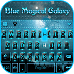 Cover Image of Скачать BlueMagicalGalaxy Keyboard Theme 1.0 APK