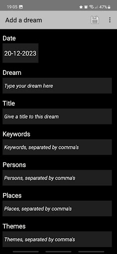 Dream Journal Screen 2