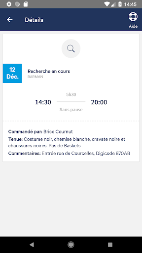 Staffmatch Business: Intérim Screen 2