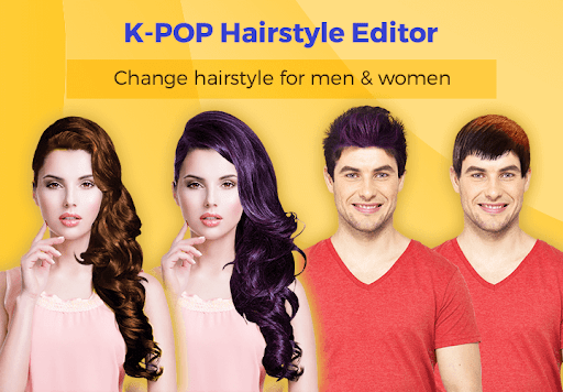 Android application K-POP Hairstyle Editor screenshort