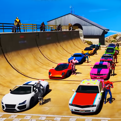 GT Car Stunt Mega Ramp Racing Logo
