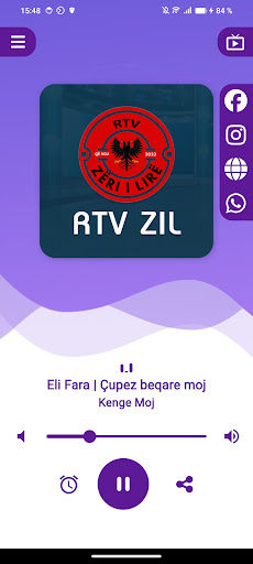 Android application Radio Zëri i Lirë screenshort