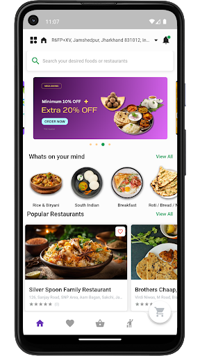 Android application Chipmunks Food delivery & More screenshort