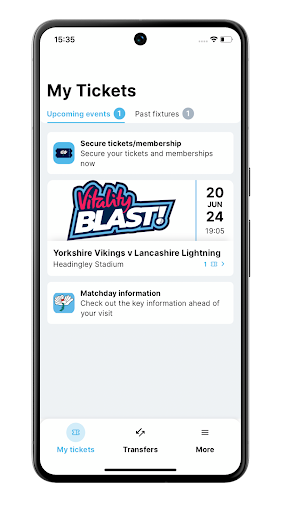 Yorkshire CCC Tickets Screen 2