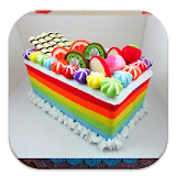 variasi resep rainbow cake icon
