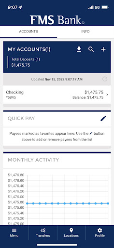 FMS Bank Mobile Screen 2