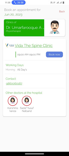 Vida The Spine Clinic Screen 3