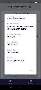 Vaccine Certificate Verifier 1.0.9 APK screenshots 7