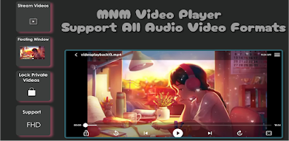 screenshot of MNM Video Player