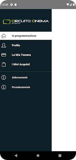 Android application Circuito Cinema Genova screenshort