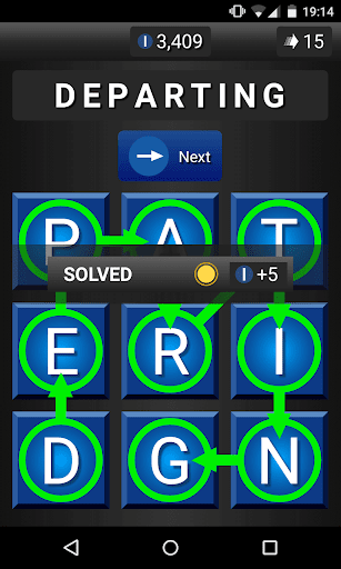 Trackword - the word grid game Screen 3
