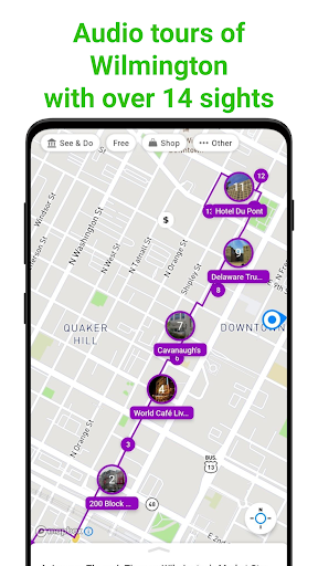 Android application Wilmington SmartGuide screenshort